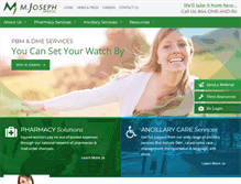 Tablet Screenshot of mjosephmedical.com